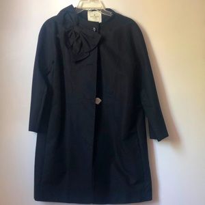 Kate spade black to the knee coat